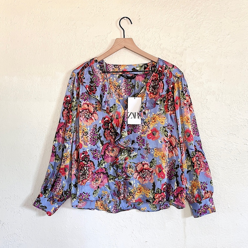 Zara Florel Print Shirt